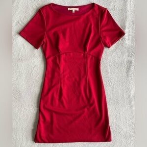 Casual Couture Green Envelope Red Mini Dress Size Small